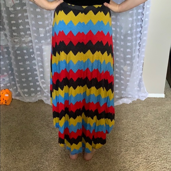 Chevron High Low Skirt - Picture 2 of 2